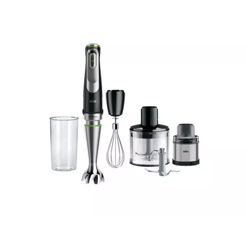 Batidora de mano Braun MultiQuick 9 MQ9138XI 0,6 L 1200 W negra, acero inoxidable