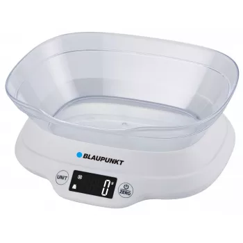 Báscula de cocina con bol Blaupunkt FKS501 - 5 kg, 1 g, bol, negro