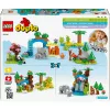 LEGO DUPLO Town Familias de animales salvajes 3 en 1 set de juego 10446 – 92 piezas, a partir de 2 años, 200×220×340 mm