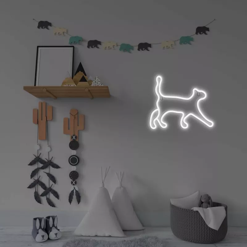 Lámpara de neón decorativa MANTA SNL70WH Style Neon Lights CAT 2 blanca 70 cm