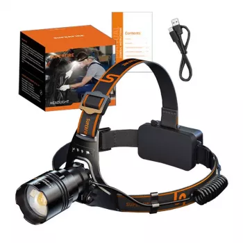Linterna frontal LED recargable Superfire HL31 Type-C 3000 lúmenes