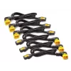 Juego de cables de alimentación APC (6 uds.), bloqueables, C13 a C14 (ángulo de 90°), 1,2 m