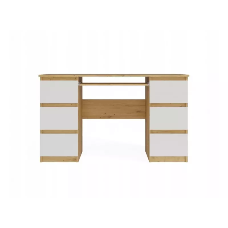 Conjunto escritorio KUBA roble Artisan/blanco