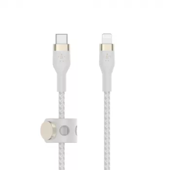 Belkin BOOST CHARGE - Cable Lightning - USB-C macho de 24 pines a Lightning macho - 1 m - blanco - para Apple iPad/iPhone/iPod (Lightning)
