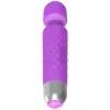 Masajeador de clítoris Erolab Wand-M morado recargable sumergible