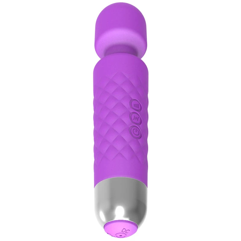 Masajeador de clítoris Erolab Wand-M morado recargable sumergible