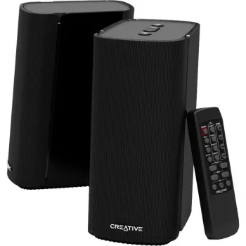 Creative Labs T100 Fullrange negro con cable e inalámbrico 20 W