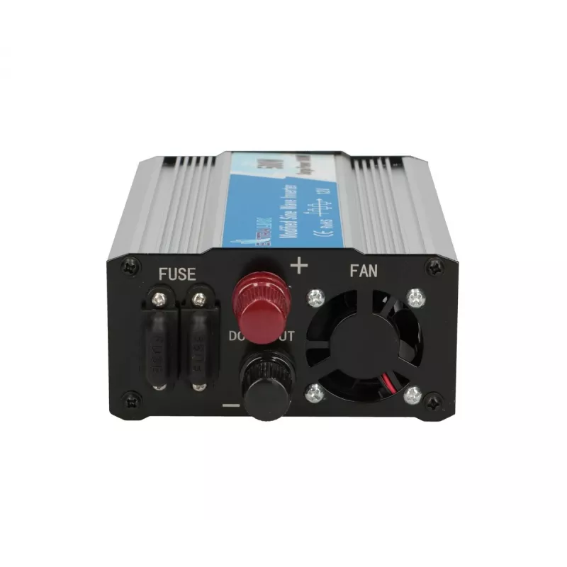 Convertidor de tensión para coche Extralink OPIM-500W 12V, 500W onda sinusoidal modificada, carcasa de aluminio, refrigeración activa