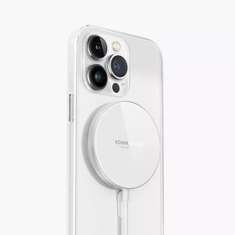 Vonmählen Aura Mini Base de carga inalámbrica magnética, blanco