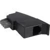 Goobay 50308 adaptador telefónico TAE, enchufe TAE-N a toma RJ11, negro