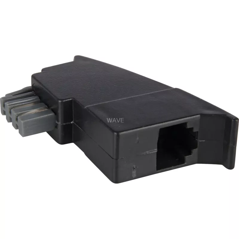 Goobay 50308 adaptador telefónico TAE, enchufe TAE-N a toma RJ11, negro