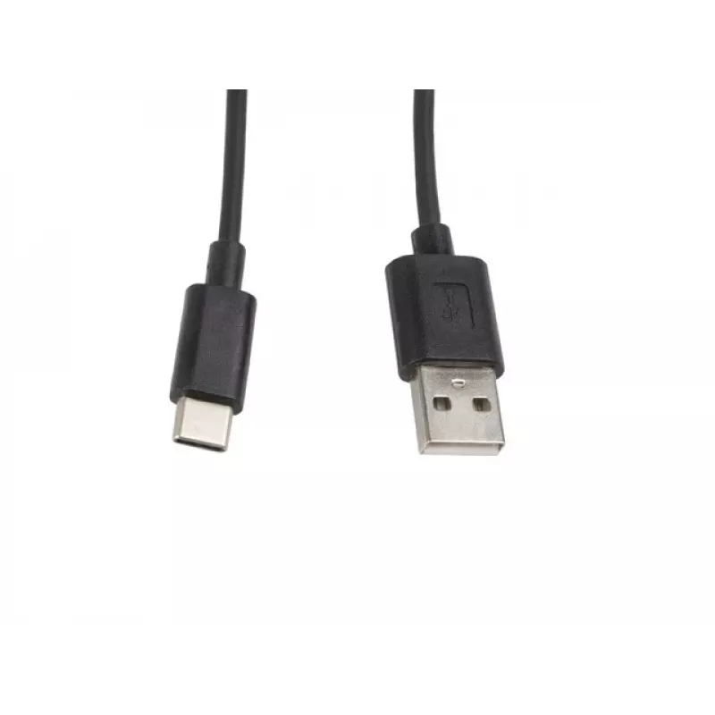 Cable Lanberg CA-USBO-10CC-0010-BK (conector macho USB 2.0 - USB 2.0, USB, conector macho Type-C, 1m, negro) (CA-USBO-10CC-0010-BK)