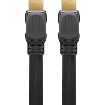 Goobay | Cable HDMI plano High Speed con Ethernet | 61279 | conector macho HDMI (Type-A) | HDMI (Type-A) | HDMI a HDMI | 2 m