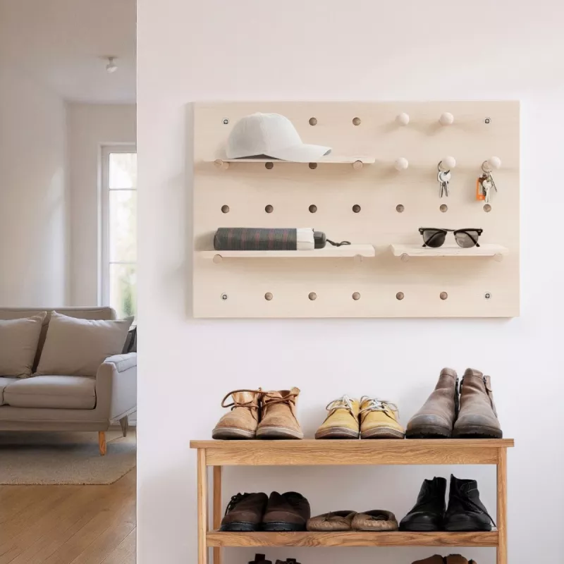 Maclean MC-130 WD panel organizador de madera, 40x60 cm, máx. 20 kg