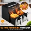 Freidora de aire ProfiCook PC-FR 1287 H — doble 8 L, 2200 W, táctil LED, negro/acero inoxidable
