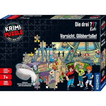 Puzle detective Die drei Kids: Cuidado con la trampa pegajosa (150 piezas)