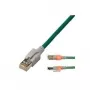 EasyLan DualBoot LED Cable de red RJ45 S/FTP Cat.6 (Clase E) - con conector saCon - LSOH - turquesa - 1