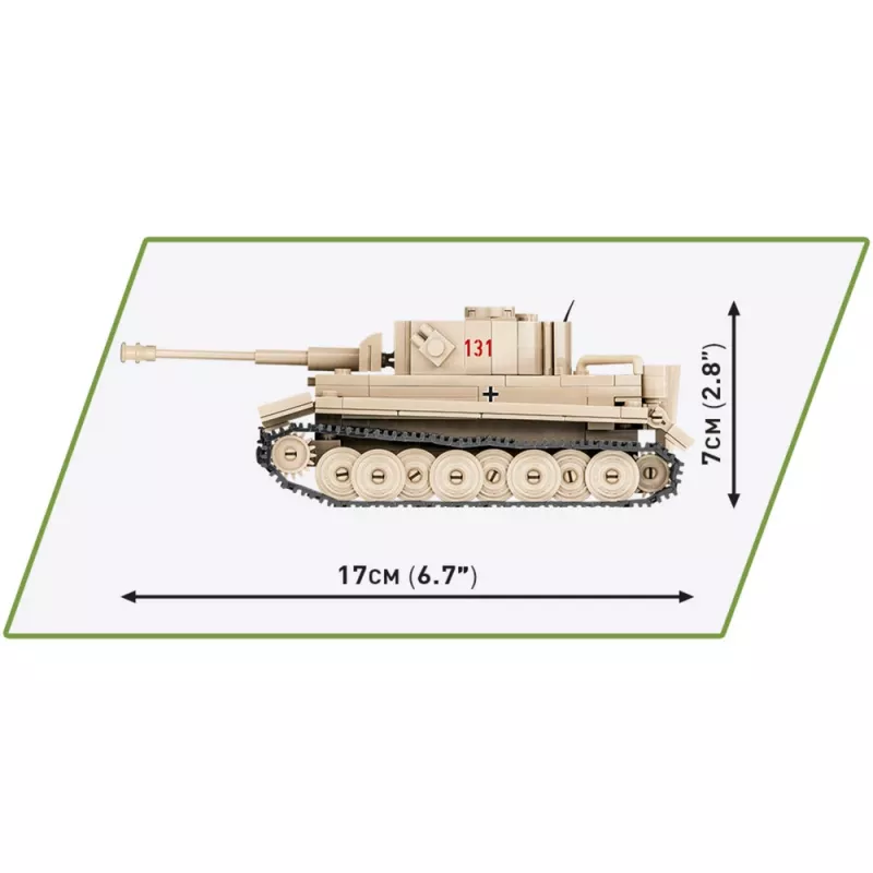 Cobi escala 1:48 PzKpfw VI Tiger 131 maqueta