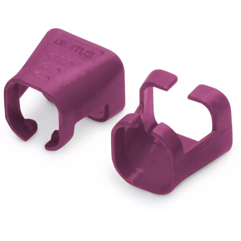Clips de color DIGITUS A-CC-MG para cables de conexión, magenta, 100 uds.