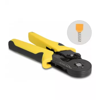 Alicates de crimpar DeLOCK 90558 negro amarillo