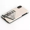 Funda para móvil man and wood para iPhone X/XS, diseño Handbrücken, negra
