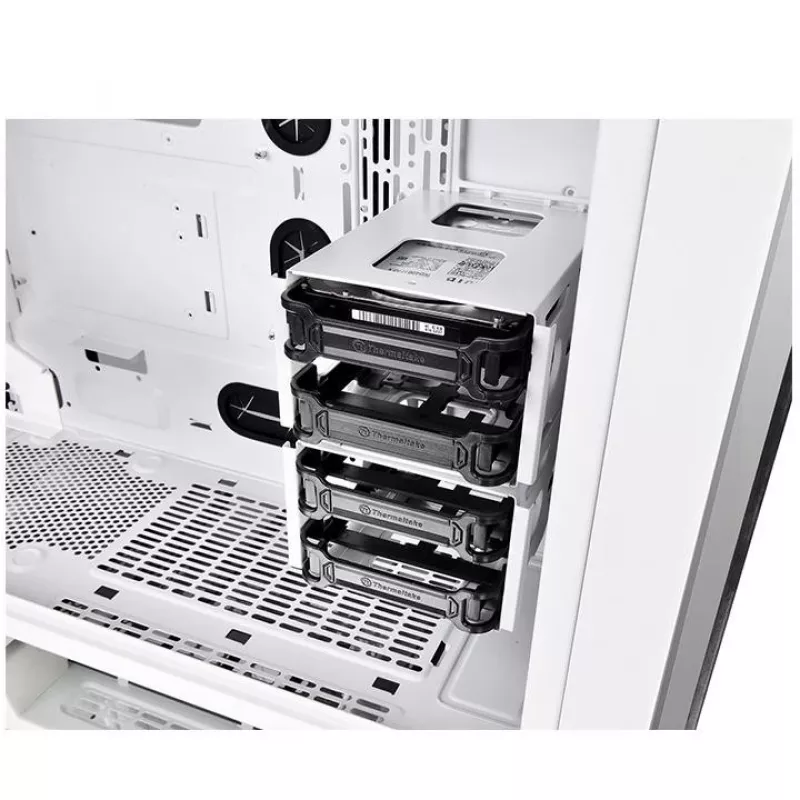 Caja View 71 Riing Tempered Glass E-ATX Full Tower - Snow Edition
