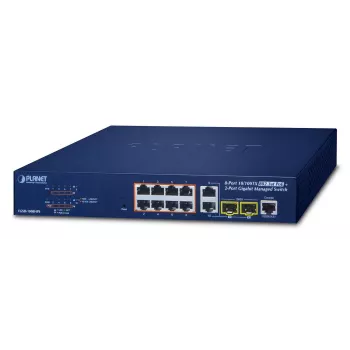 PLANET FGSD-1008HPS - Switch - Smart - 8 x 10/100 (PoE+) + 2 x Combo Gigabit-SFP - Sobremesa - PoE+ (FGSD-1008HPS)