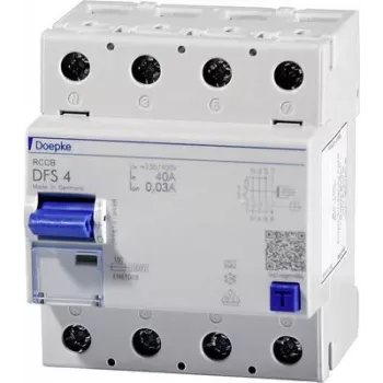 DOEPKE interruptor diferencial 63A DFS4A063-4/0,03-A Tipo A 4 polos 30mA 230/400V DFS4-063-4/0,03-A (09144901)
