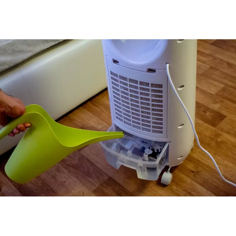 Ventilador de pie Concept Solution OV5220 — blanco, 80 W, control táctil, 805 mm de altura