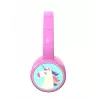 Denver BTH-106P auriculares de diadema para niños, con cable e inalámbricos (Bluetooth), rosa