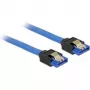Cable SATA DeLOCK 84976 0,1 m SATA 7-pin negro azul