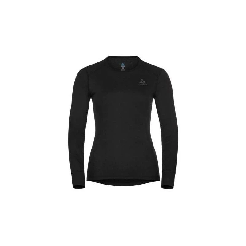 Odlo BL TOP Cuello redondo manga larga ACTIVE WARM ECO Camiseta de mujer, talla S, negra