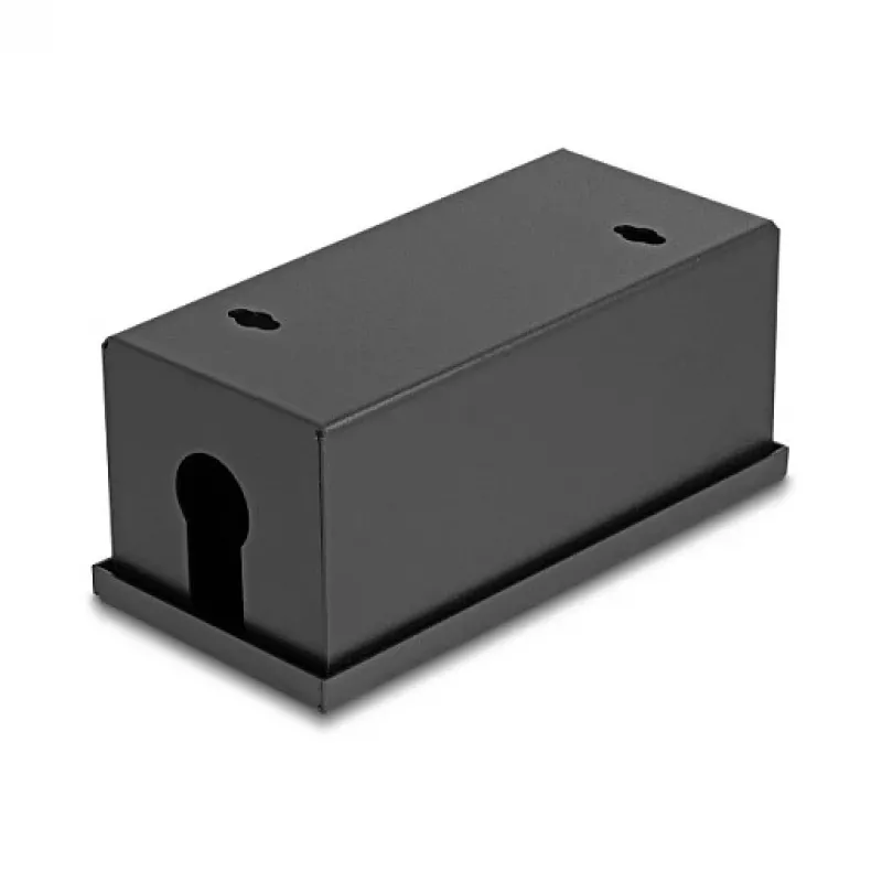Caja de distribución DELOCK Easy 45 soporte de módulos para montaje en mesa o pared, metal, negro, 2x22,5x45 mm o 1x45x45 mm