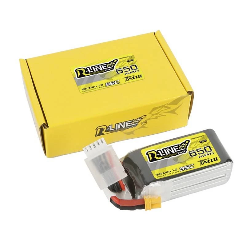 Batería Tattu R-Line 650mAh 14,8V 95C 4S1P XT30