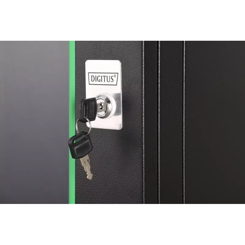 Armario rack de pared DIGITUS Dynamic-N 9U, 600x450 mm (AnxP), IP20, cerradura con llave, sin montar