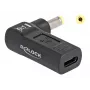 Adaptador DeLOCK USB Type-C conector hembra a HP 4,8 x 1,7 mm conector macho 90° en ángulo
