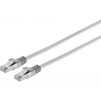 Cable Ethernet RJ45 plano ShiverPeaks Cat.7 delgado gris 15 m