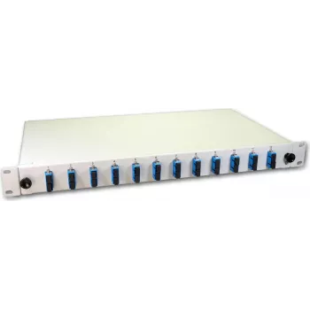 Caja de empalme de fibra óptica Lightwin, 24 fibras, 12x DSC monomodo, 9/125 µm OS2 G657.A1 cajas de empalme con pigtail (SPBOX 24E09 OS2 DSC)
