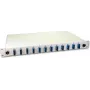 Caja de empalme de fibra óptica Lightwin, 24 fibras, 12x DSC monomodo, 9/125 µm OS2 G657.A1 cajas de empalme con pigtail (SPBOX 24E09 OS2 DSC)
