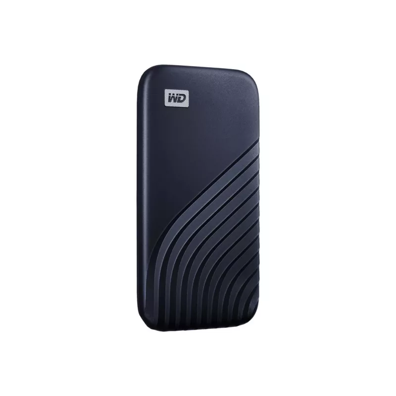 WD My Passport SSD WDBAGF0020BBL - SSD - cifrada - 2 TB - externa (portátil) - USB 3.2 Gen 2 (conector USB-C) - AES de 256 bits - azul medianoche