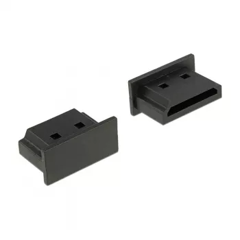 Tapa para conector hembra DELOCK Micro-HDMI 6.2×6.4×2.8 mm negro, 10 uds.