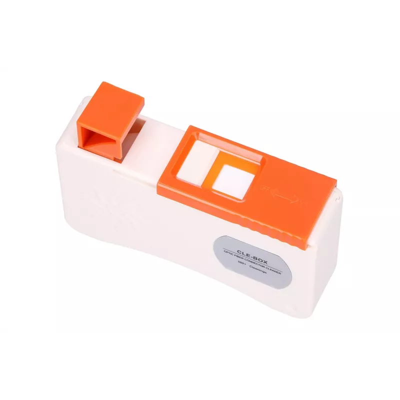 CLE-BOX casete de limpieza para conectores de fibra óptica Extralink, cinta de microfibra de alta calidad