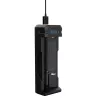 Cargador de baterías XTAR SC1 de una ranura USB-C para celdas Li-Ion 18650, 1 ranura, negro