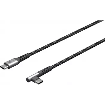 Goobay 64658 cable USB 0,5 m USB 2.0 USB-C negro - gris (64658)
