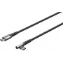 Goobay 64658 cable USB 0,5 m USB 2.0 USB-C negro - gris (64658)