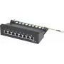Patch panel para rack Renkforce 8 puertos CAT6 1U (modelo 001485574)
