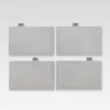 Maestro MR-1412-GREY juego de cuchillos con taco y juego de tablas de cortar, gris