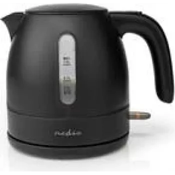 Nedis KAWK300EBK - 1 l - 2150 W – negro – plástico – indicador de nivel de agua – inalámbrico (KAWK300EBK)