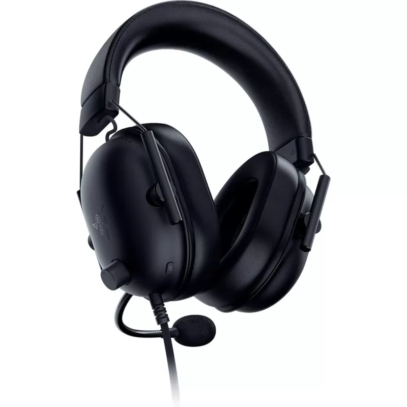 Auriculares gaming con cable Razer BlackShark V2 X — binaurales, 3,5 mm, 32 Ω, 12–28000 Hz, micrófono de varilla -42 dB, 270 g