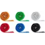 Goobay 70350 Organizador de cables soporte para cables Pasillo Negro - Azul - Verde - Naranja - Rojo - Blanco 6 uds. (70350)